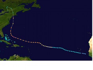 Path, The 1938 Hurricane, AKA the Long Island Express, the Great New England Hurricane